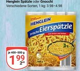 Spätzle von Henglein für 1,99 € bei GLOBUS im Angebot Spätzle von Henglein im aktuellen GLOBUS Prospekt