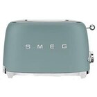 Grille pain Smeg TSF01 2 fentes 950 W Vert émeraude - Smeg à 135,99 € dans le catalogue Darty