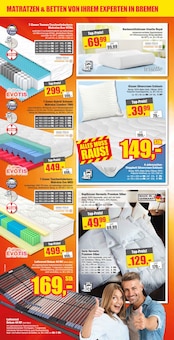 Matratze im Witthus Heimtex-Fachmarkt GmbH Prospekt "IHRE EXPERTEN FÜR SCHÖNES WOHNEN" mit 10 Seiten (Oldenburg)