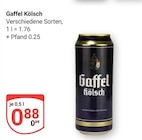 Kölsch im Angebot bei GLOBUS in Kerpen Kölsch Angebote von Gaffel bei GLOBUS Kerpen für 0,89 €