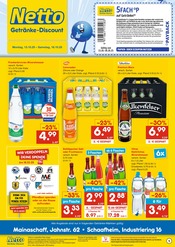 Bier im Netto Marken-Discount Prospekt in Groß-Umstadt Aktueller Netto Marken-Discount Prospekt mit Bier, "DER ORT, AN DEM DU IMMER AUSGEZEICHNETE PREISE FINDEST.", Seite 1