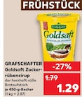 Goldsaft Zuckerrübensirup von Grafschafter für 1,29 € bei Kaufland im Angebot Goldsaft Zuckerrübensirup von Grafschafter im aktuellen Kaufland Prospekt