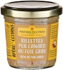 Rillettes pur canard au foie gras - MAISTRES OCCITANS - Intermarché Super à Paris Rillettes pur canard au foie gras - MAISTRES OCCITANS en promo chez Intermarché Super Paris à 2,95 €