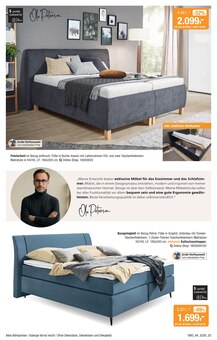 Bett im Opti-Wohnwelt Prospekt "Traumhaft schlafen" mit 16 Seiten (Bremerhaven)