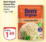 Express Reis im Angebot bei GLOBUS in Saarbrücken Express Reis Angebote von Ben's Original bei GLOBUS Saarbrücken für 1,49 €
