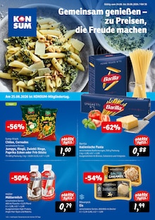 Barilla im Konsum Prospekt "Gemeinsam genießen – zu Preisen, die Freude machen" mit 12 Seiten (Dresden)