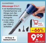 Akkusauger 2 in 1 Angebote von CLEANMAXX bei Netto Marken-Discount Potsdam für 9,99 €