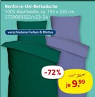 Aktuelles Renforce-Uni-Bettwäsche Angebot bei ROLLER in Neuss ab 9,99 €