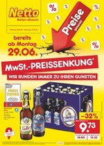 Netto Marken-Discount Prospekt für Regensburg mit 43 Seiten Netto Marken-Discount Prospekt für Regensburg: "MwSt.-PREISSENKUNG - WIR RUNDEN IMMER ZU IHREN GUNSTEN", 43 Seiten, 29.06.2020 - 04.07.2020