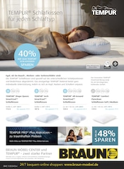 Kissen im BRAUN Möbel-Center Prospekt in Albstadt Aktueller BRAUN Möbel-Center Prospekt mit Kissen, "Tempur Fachberatertage", Seite 4