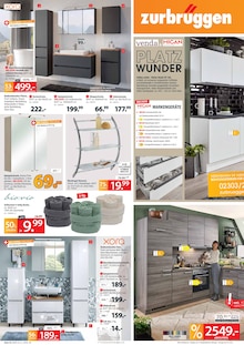 Bad-Spiegelschrank im Zurbrüggen Prospekt "BEST DEALS - JETZT RICHTIG SPAREN" mit 20 Seiten (Bremen)