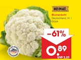 Blumenkohl von Heimat für 0,89 € bei Netto Marken-Discount im Angebot Blumenkohl von Heimat im aktuellen Netto Marken-Discount Prospekt