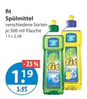 Spülmittel Original von fit im aktuellen V-Markt Prospekt für 1,19 €