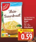 Weinsauerkraut mild Angebote von GUT&GÜNSTIG bei E center Falkensee für 0,59 €