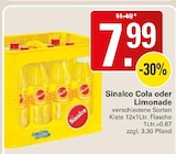 Cola oder Limonade im Angebot bei WEZ in Espelkamp Cola oder Limonade Angebote von Sinalco bei WEZ Espelkamp für 7,99 €