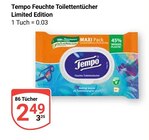 Feuchte Toilettentücher Limited Edition Angebote von Tempo bei GLOBUS Braunschweig für 2,49 €