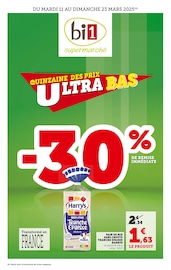 Prospectus Bi1 à Arc-et-Senans, "LA QUINZAINE DES PRIX ULTRA BAS", 16 pages de promos valables du 11/03/2025 au 23/03/2025