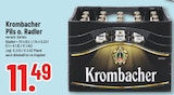 Pils o. Radler im Angebot bei Marktkauf in Solingen Pils o. Radler Angebote von Krombacher bei Marktkauf Solingen für 11,49 €