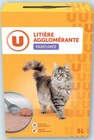 Litière minérale agglomérante parfumée pour chats - U en promo chez Super U Joué-lès-Tours à 3,83 €