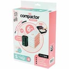 Lot de 6 sacs de rangement sous vide taille S, 60 x 40 cm + pompe portable - COMPACTOR dans le catalogue Castorama