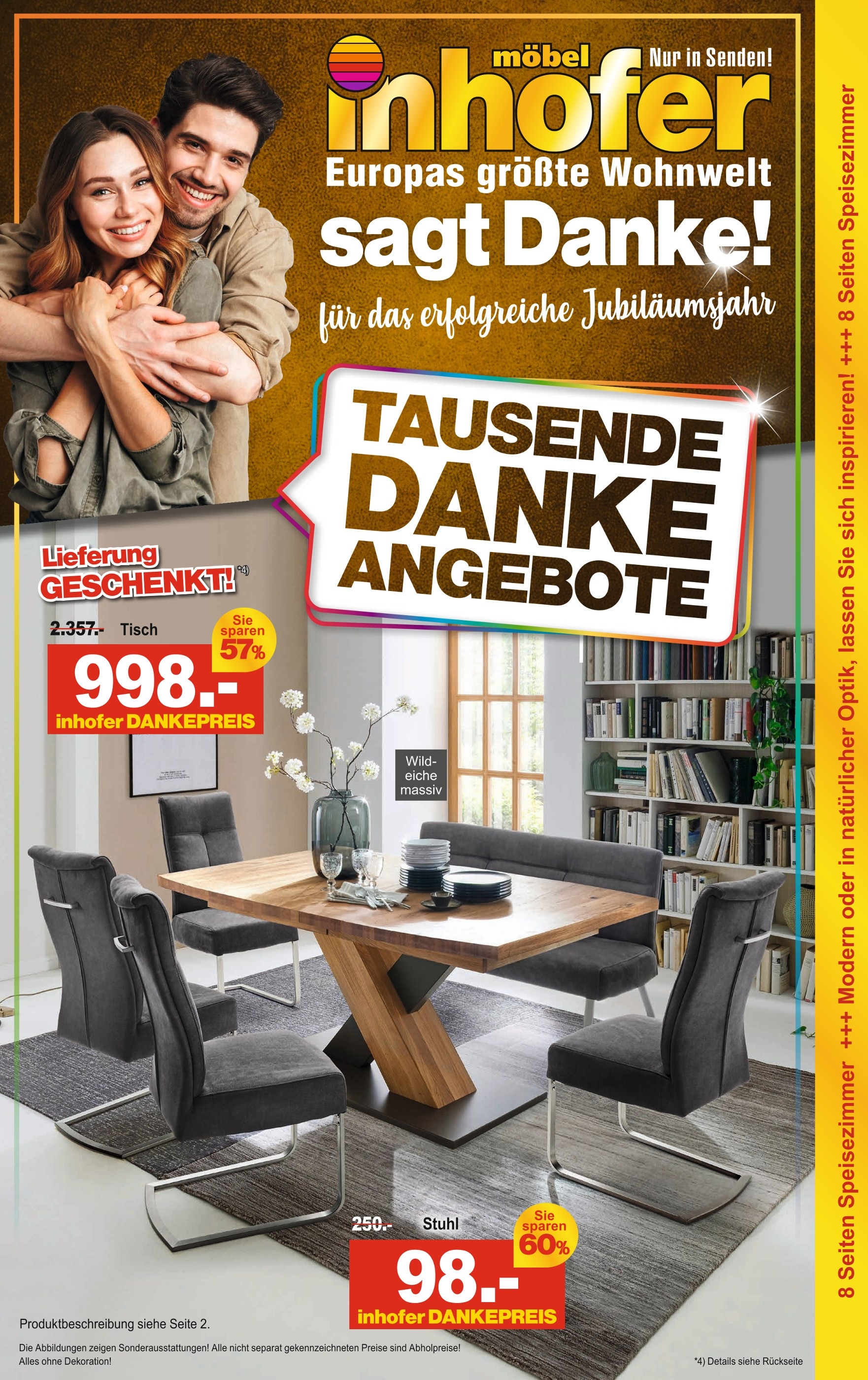 Möbel Inhofer Prospekt für Parsdorf mit 8 Seiten Möbel Inhofer Prospekt für Parsdorf: "TAUSENDE DANKE ANGEBOTE", 8 Seiten, 18.01.2022 - 31.01.2022