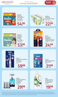 Pampers im aktuellen Rossmann Prospekt (Ingolstadt) Pampers im Rossmann Prospekt "Online Exklusive Angebote" mit 10 Seiten (Ingolstadt)