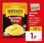 Kartoffel Püree im Angebot bei Netto Marken-Discount in Bergheim Kartoffel Püree Angebote von BOTATO bei Netto Marken-Discount Bergheim für 1,00 €