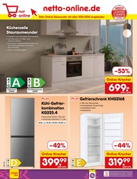 Netto Marken-Discount Gefrierschrank im Prospekt 