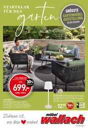 Aktueller Möbel Wallach Prospekt mit Gartenmöbel, "STARTKLAR FÜR DEN GARTEN", Seite 1
