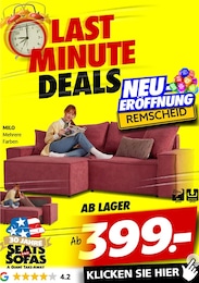 Seats and Sofas Prospekt: "LAST MINUTE URLAUBS DEALS", 1 Seite, 07.06.2025 - 21.06.2025