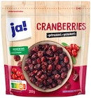 Cranberries im REWE Prospekt Cranberries von ja! im aktuellen REWE Prospekt für 1,99 €