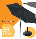 Promo Parasol droit Mano Ø 2,70 m à 59,00 € dans le catalogue Mr.Bricolage à Saint-Martin-des-Champs