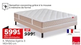 Matelas Egérie 3 140×190 cm - EPEDA - But à Houilles Matelas Egérie 3 140×190 cm - EPEDA en promo chez But Houilles à 599,99 €
