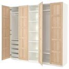 Kleiderschrank weiß/Eicheneff wlas 250x60x236 cm von PAX / BERGSBO für 795,00 € bei IKEA im Angebot Kleiderschrank weiß/Eicheneff wlas 250x60x236 cm von PAX / BERGSBO im aktuellen IKEA Prospekt
