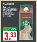 Kaffee-Spezialitäten Angebote von Starbucks bei Marktkauf Mülheim für 3,33 €