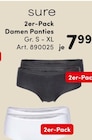 2er-Pack Damen Panties Angebote von sure bei AWG Halberstadt für 7,99 €