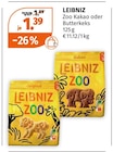 Zoo Kakao oder Butterkeks im Müller Prospekt Zoo Kakao oder Butterkeks von Leibniz im aktuellen Müller Prospekt für 1,39 €
