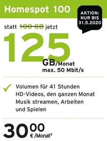 Becker Kommunikationsservice Vreden - Homespot 100 Homespot 100 Angebot bei Becker Kommunikationsservice Vreden im Prospekt "Liebe Kunden, wir sind für Sie da!"
