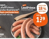 Aktuelle Bratwurst Angebote bei tegut in Ingolstadt Aktuelles grobe Bratwurst Angebot bei tegut in Ingolstadt ab 1,29 €