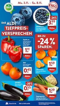 Paprika Angebot im ALDI SÜD Prospekt, gültig von 03.11.2025 bis 08.11.2025 Paprika Angebot im aktuellen ALDI SÜD Prospekt auf Seite 4