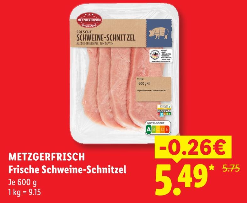 Frische Schweine-Schnitzel