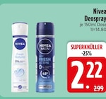 Fresh Natural Deospray von Nivea im aktuellen EDEKA Prospekt für 2,22 €