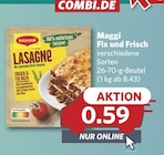 Fix und Frisch Lasagne bei combi im Emden Prospekt für 0,59 €