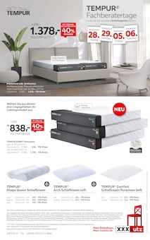 Bett im XXXLutz Möbelhäuser Prospekt "DIE ZUKUNFT DES SCHLAFENS BEGINNT JETZT." mit 4 Seiten (Aachen)