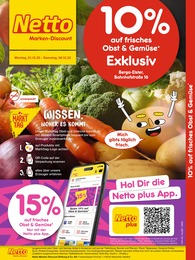 Netto Marken-Discount Prospekt für Berga: "10% auf Obst & Gemüse", 2 Seiten, 01.12.2025 - 06.12.2025