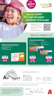 mea - meine apotheke Prospekt Unsere Juli-Angebote mit 4 Seiten