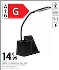 Lampe LED de bureau 3EN1 USB en promo chez Intermarché Grenoble à 14,99 €
