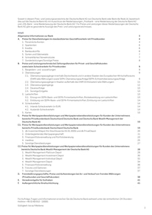 Aktueller Deutsche Bank Prospekt "Preis- und Leistungsverzeichnis" Seite 2 von 41 Seiten für Görlitz