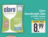 Geschirrspül-Tabs von Claro im aktuellen EDEKA Prospekt für 8,99 €