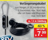 Verlängerungskabel im Angebot bei Zimmermann in Rüsselsheim Verlängerungskabel Angebote bei Zimmermann Rüsselsheim für 7,99 €